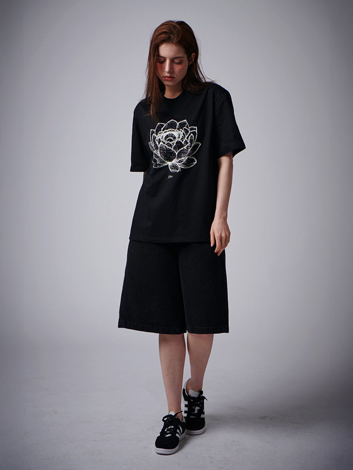 다이어스(DYUS) Denim Bermuda Pants Black