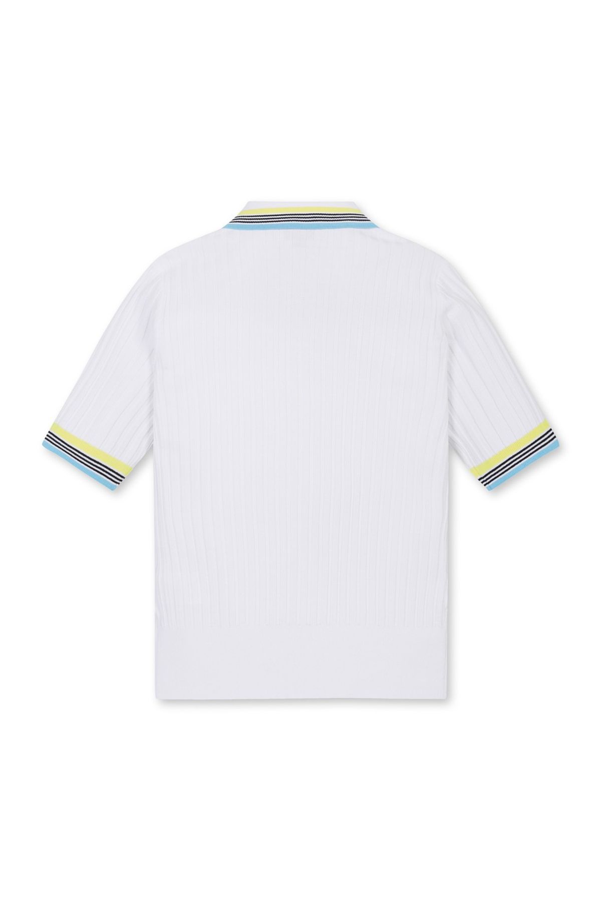 왁(WAAC) Women Color Tipping Polo Sweater_WWWAM25203WHX