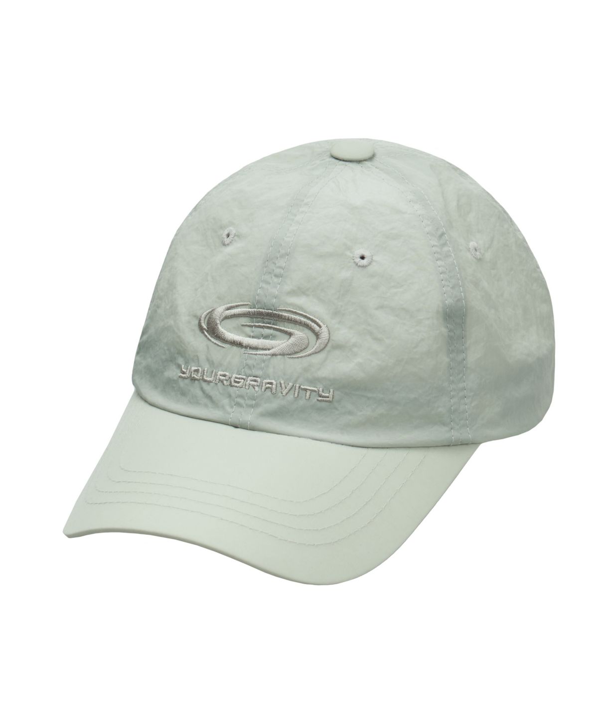 유어그래비티(YOURGRAVITY) GRAVITY HOLE LOGO NYLON  BALL CAP - Light Mint