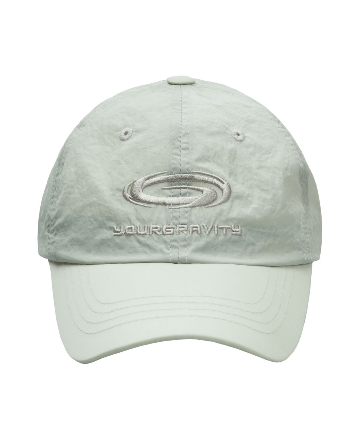 유어그래비티(YOURGRAVITY) GRAVITY HOLE LOGO NYLON  BALL CAP - Light Mint