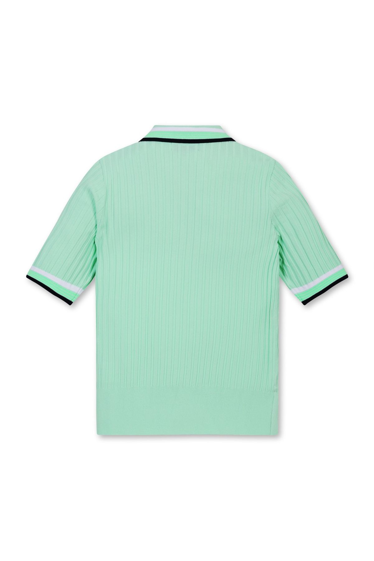 왁(WAAC) Women Color Tipping Polo Sweater_WWWAM25203YGX