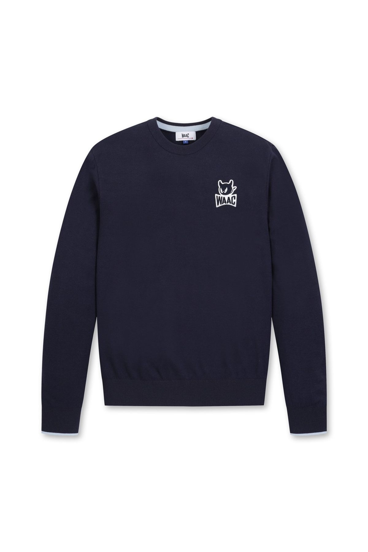 왁(WAAC) Women Athletic Soft Feel Crewneck Sweater_WTWAM25401NYD