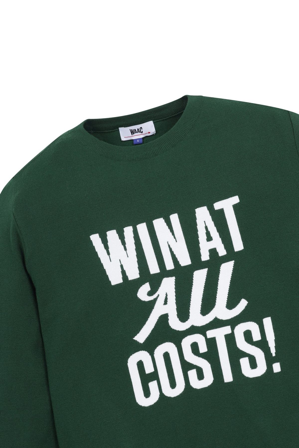 왁(WAAC) Women Athletic Slogan Sweater_WLWAM25403GRX