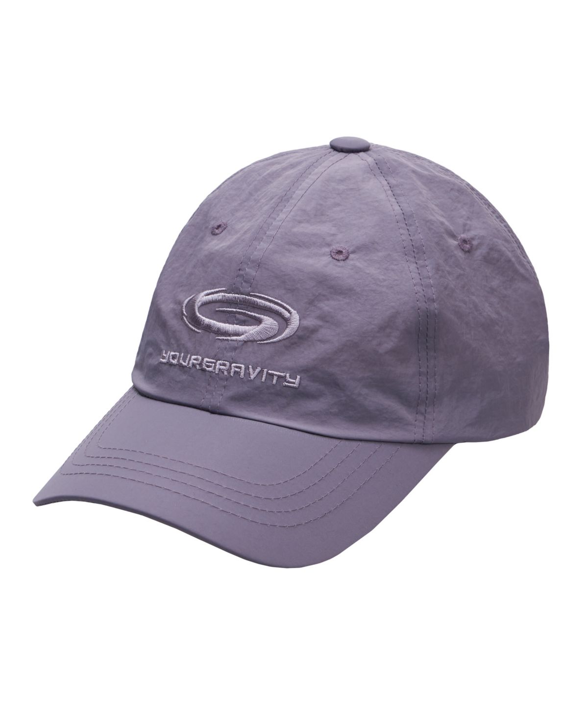 유어그래비티(YOURGRAVITY) GRAVITY HOLE LOGO NYLON  BALL CAP - Mute Purple