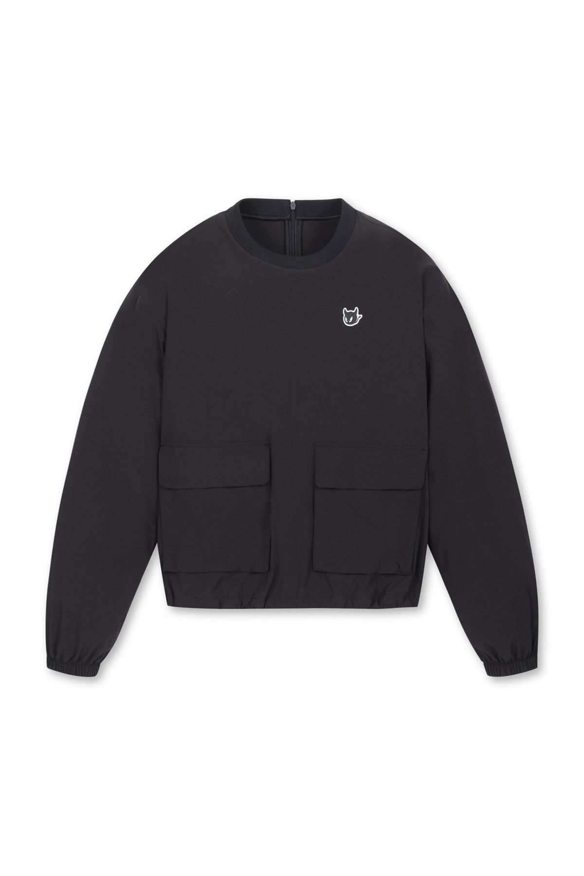 왁(WAAC) Women Light Woven pull-over_WWUAM25221BKX