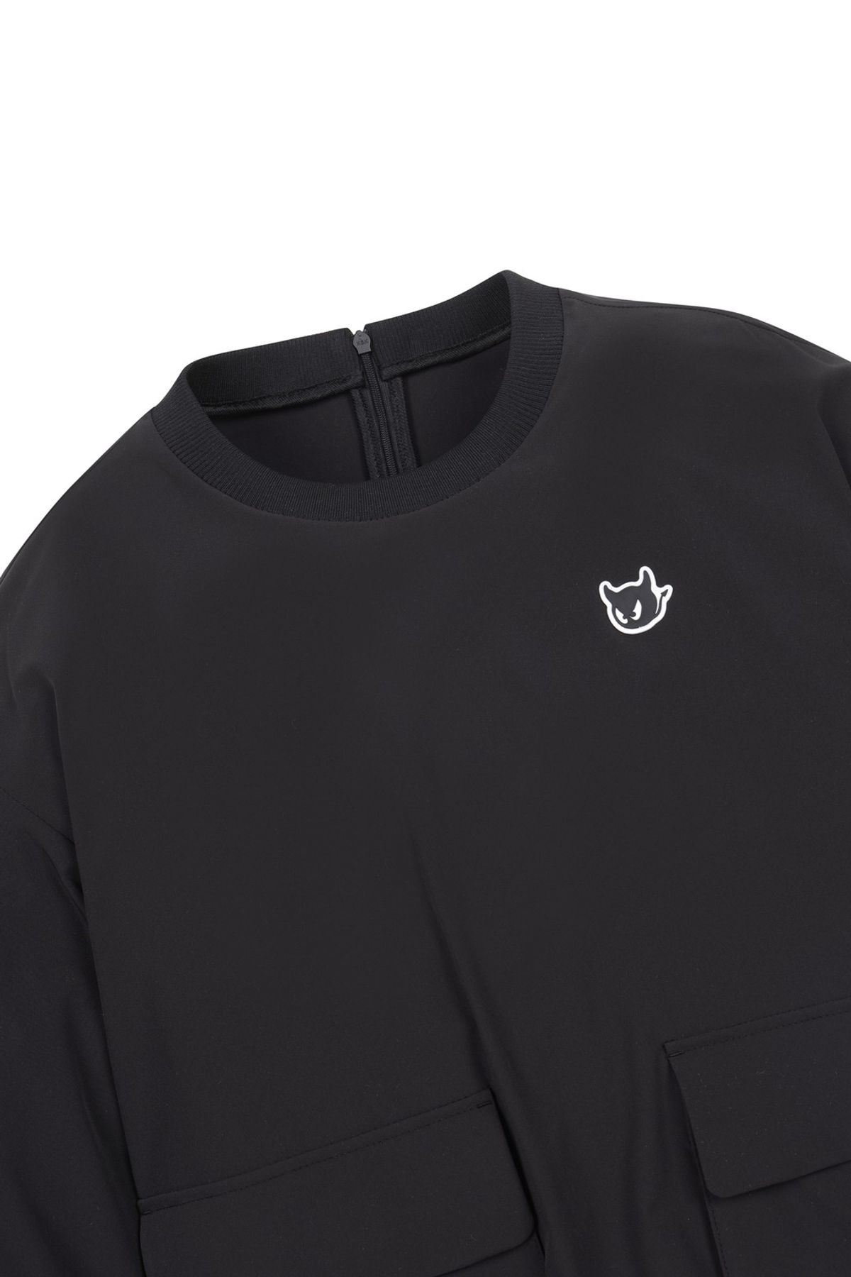 왁(WAAC) Women Light Woven pull-over_WWUAM25221BKX