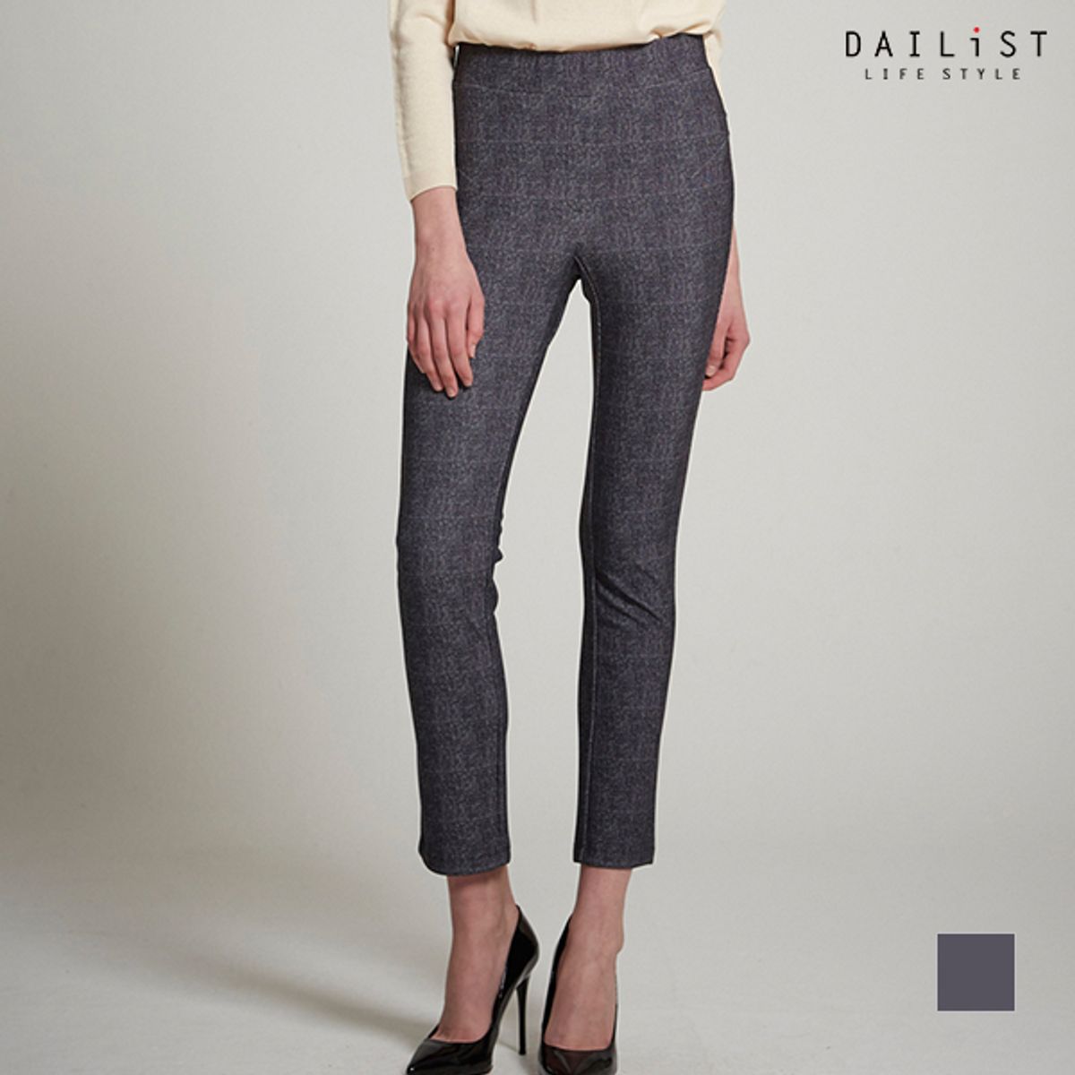 데일리스트(DAILIST) 체크 스판 팬츠_MDBDLWS2316