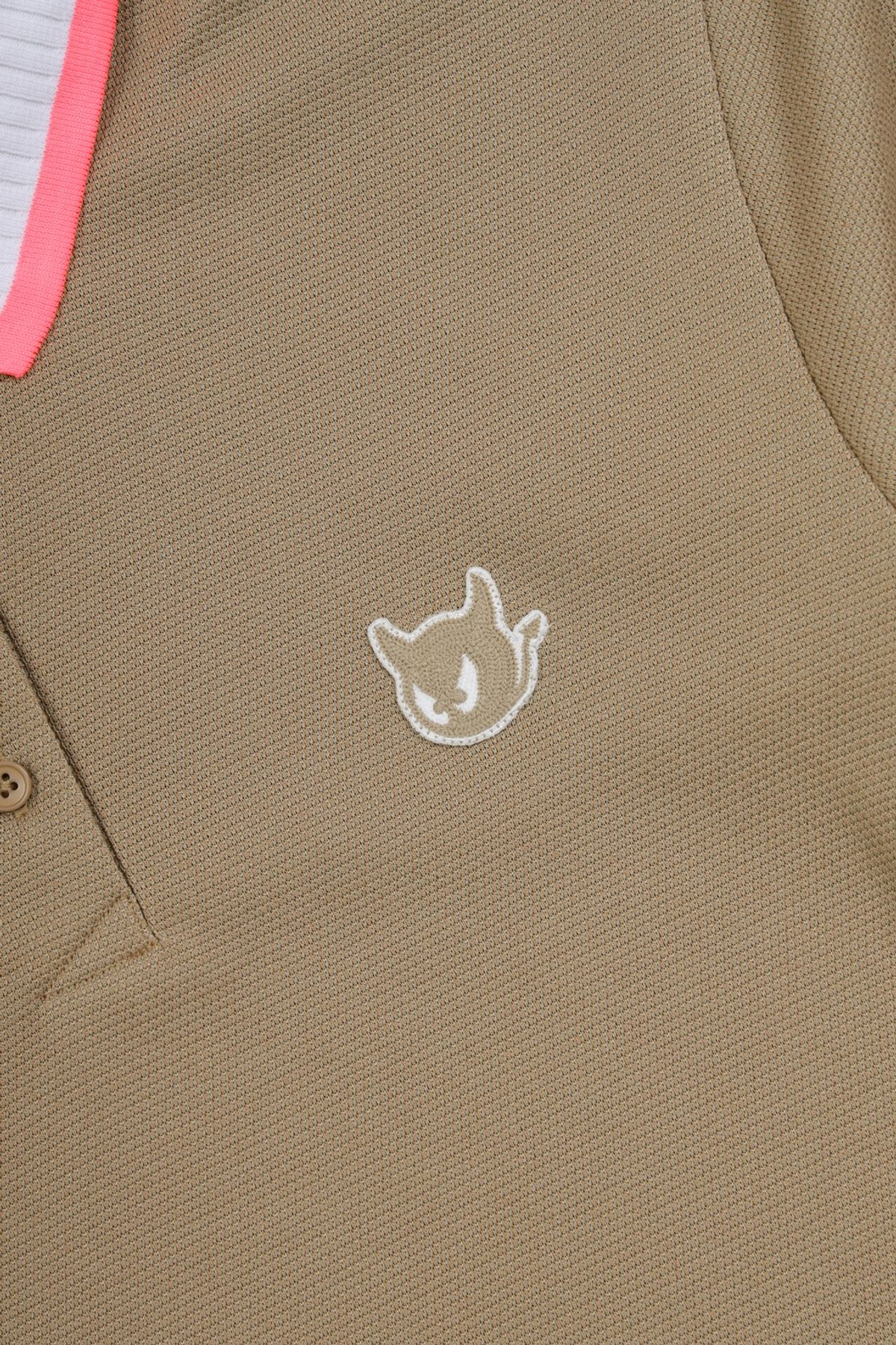왁(WAAC) Women Knit Rib Loose Fit SS Polo_WWTCM25211BEX