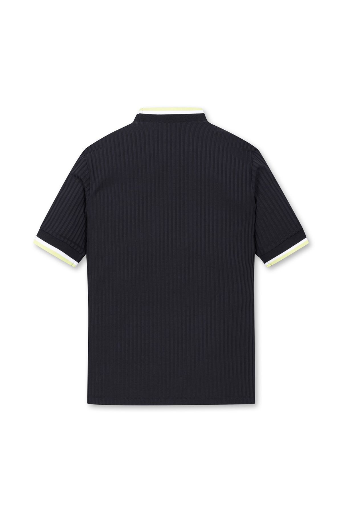 왁(WAAC) Women Cool Ribbed SS Mockneck Top_WWTCM25206BKX