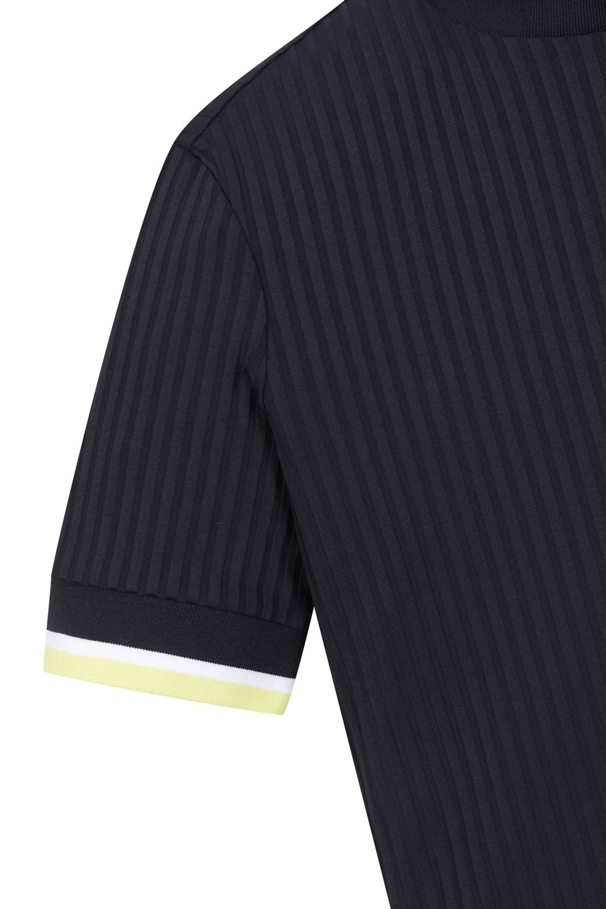 왁(WAAC) Women Cool Ribbed SS Mockneck Top_WWTCM25206BKX