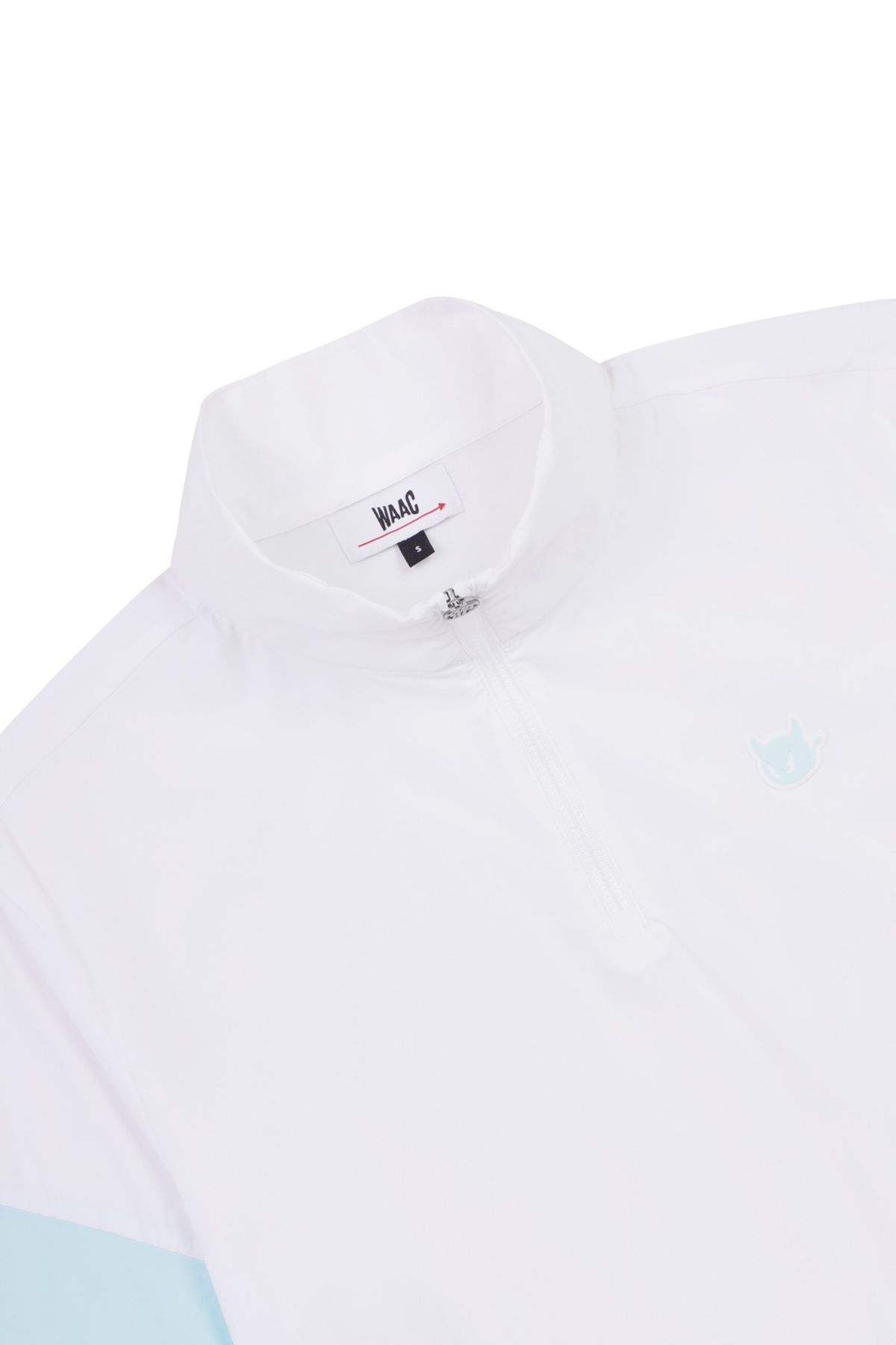 왁(WAAC) Women Woven SS Quarter-Zip Pullover_WWVAM25202WHX