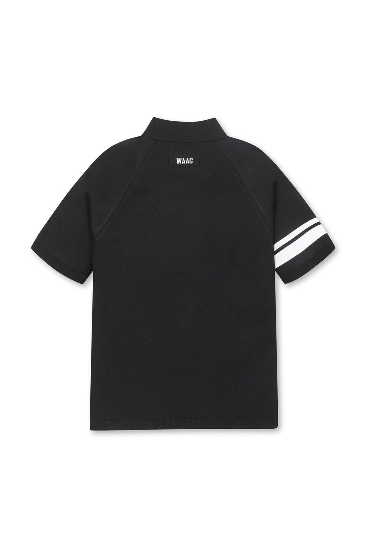 왁(WAAC) Men Semi Loose Knit Polo_WMWAM25203BKX