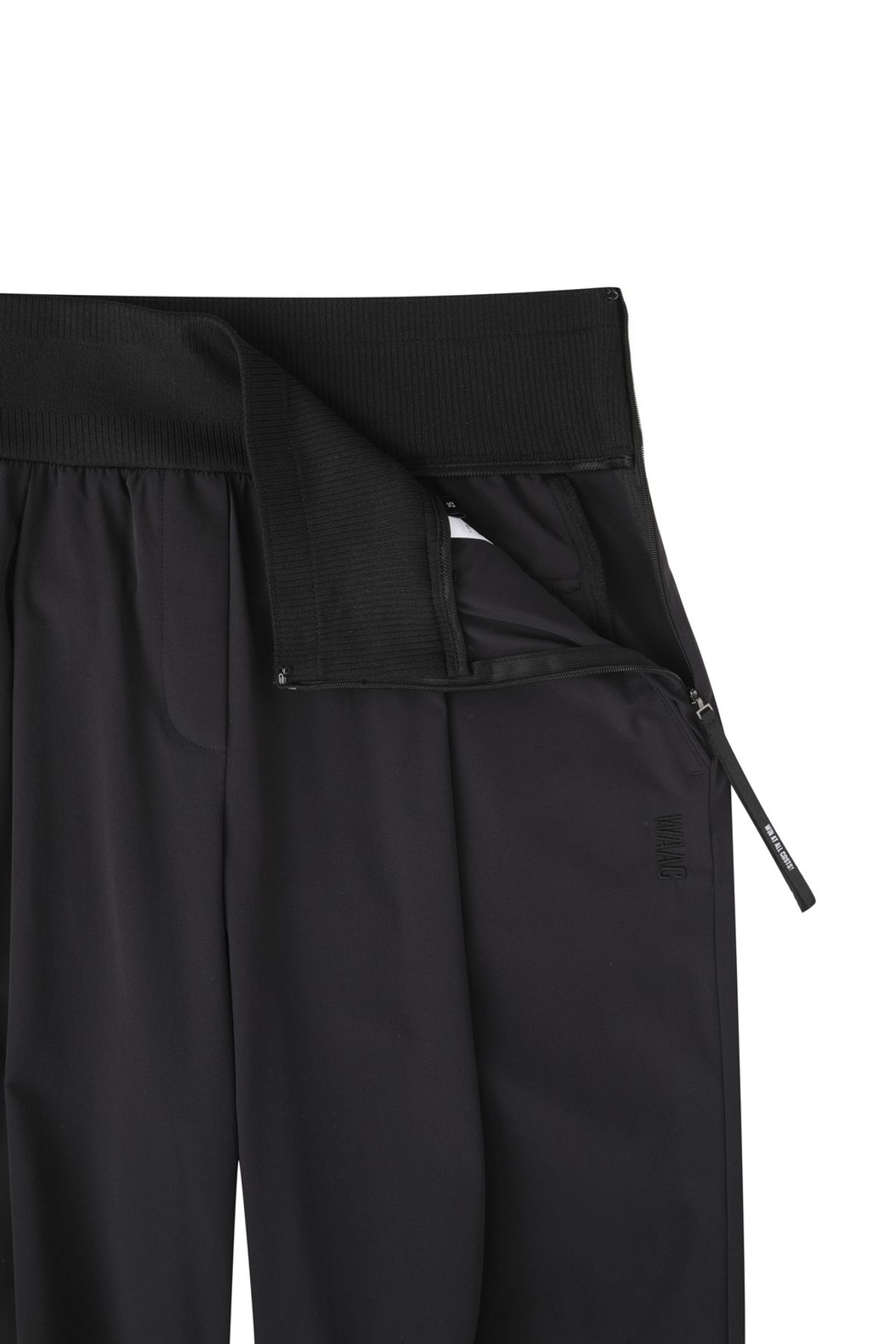 왁(WAAC) Women Easy Tapered pants_WWPNM25221BKX
