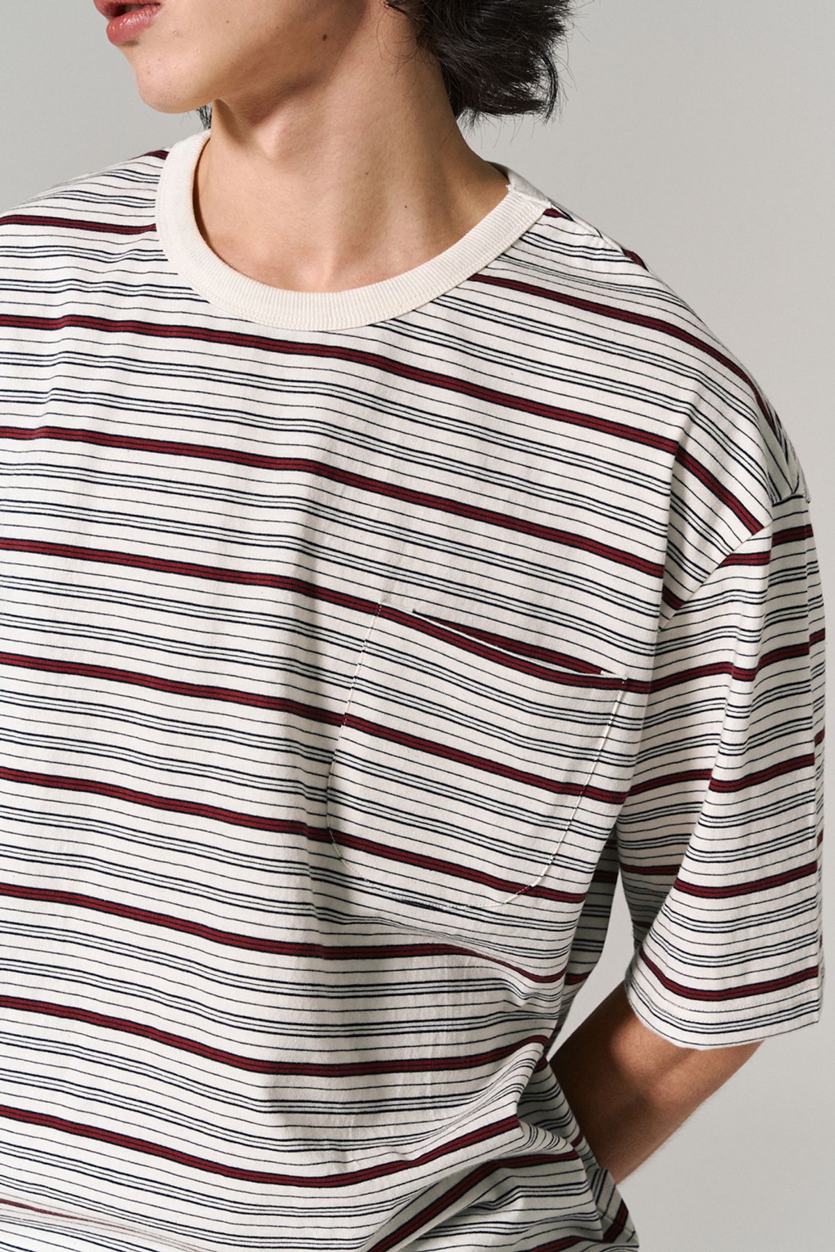 히즈핸더(HISHANDER) MULTI S/S TEE ECRU