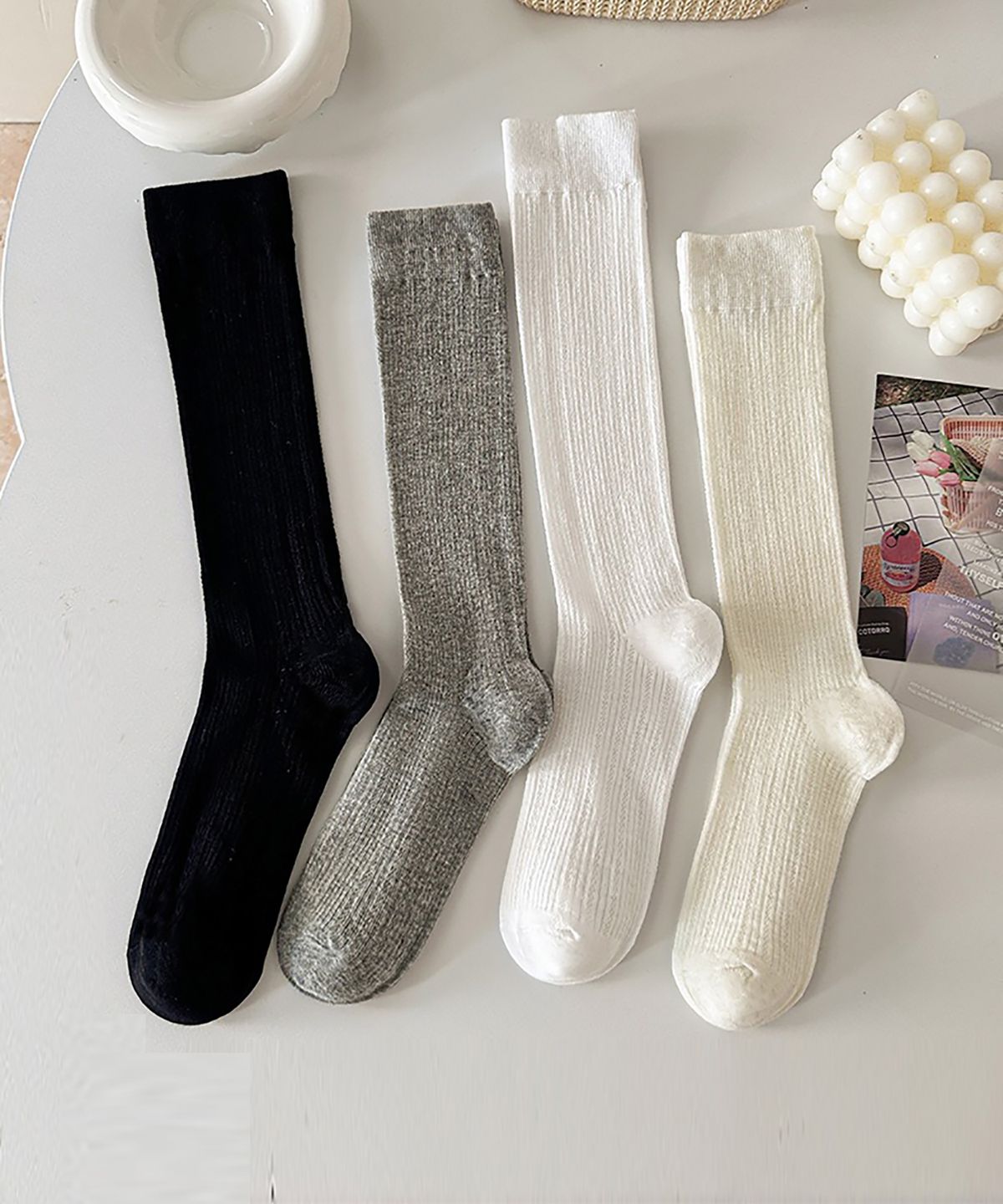 엔젤삭스(ANGEL SOCKS) [2개 세트] 1313 레이스 시스루 루즈핏 여자 양말