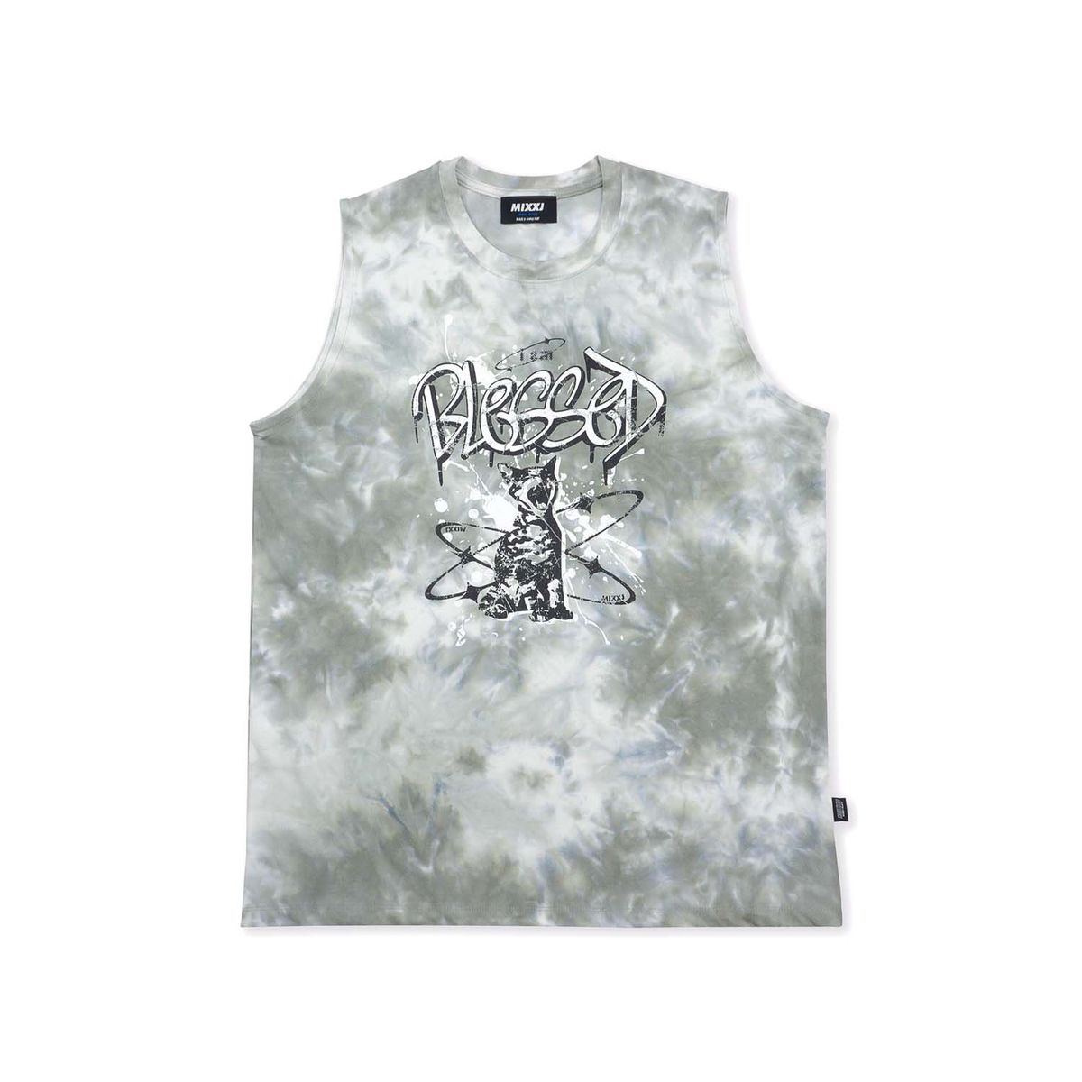 믹쓰제이(MIXXJ) TIEDYE CAT SLEEVELESS (GRAY)