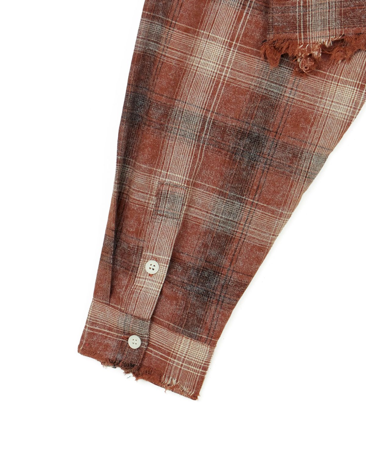 노 엑스트라 터치(NO EXTRA TOUCH) Check Crop Shirts (brown) / 25SPSH001BR