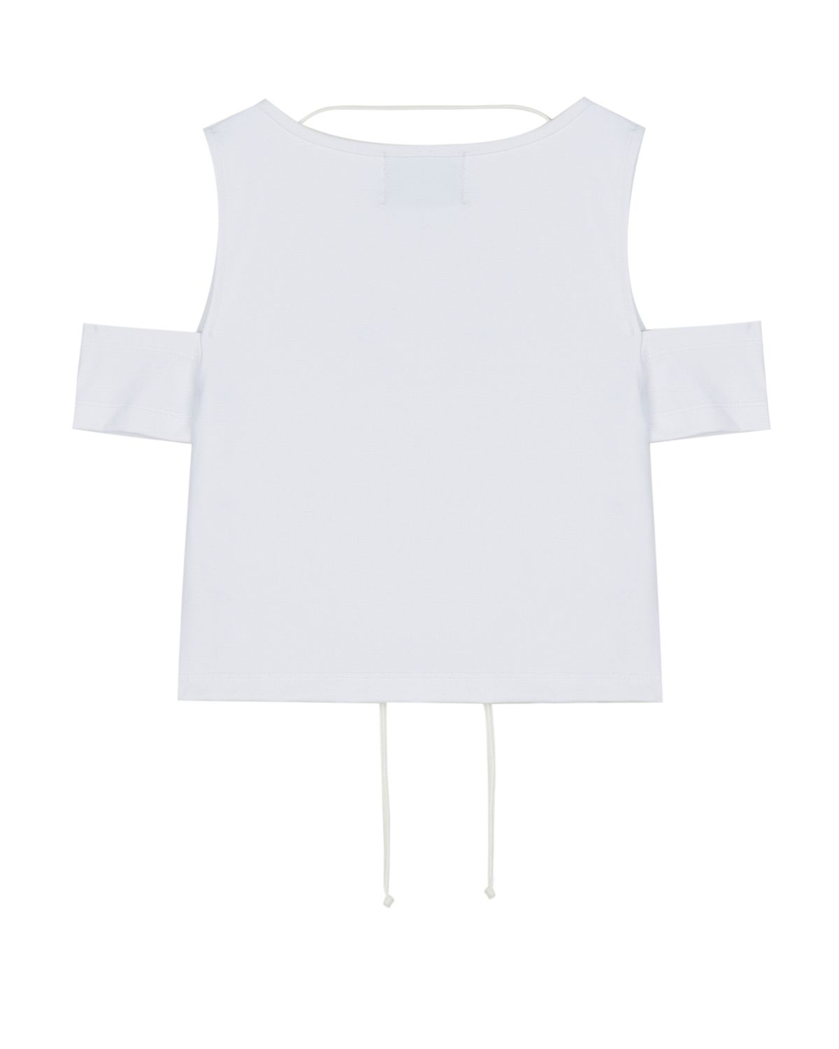 노 엑스트라 터치(NO EXTRA TOUCH) Eyelet Pop Top (white) / 25SPTS003WH