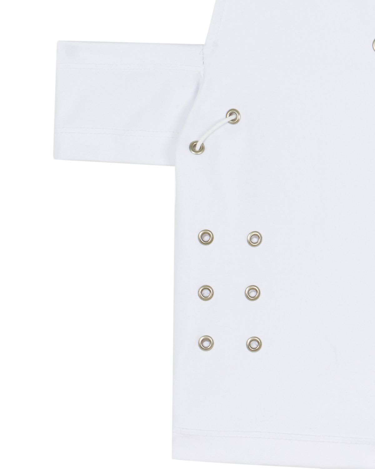 노 엑스트라 터치(NO EXTRA TOUCH) Eyelet Pop Top (white) / 25SPTS003WH