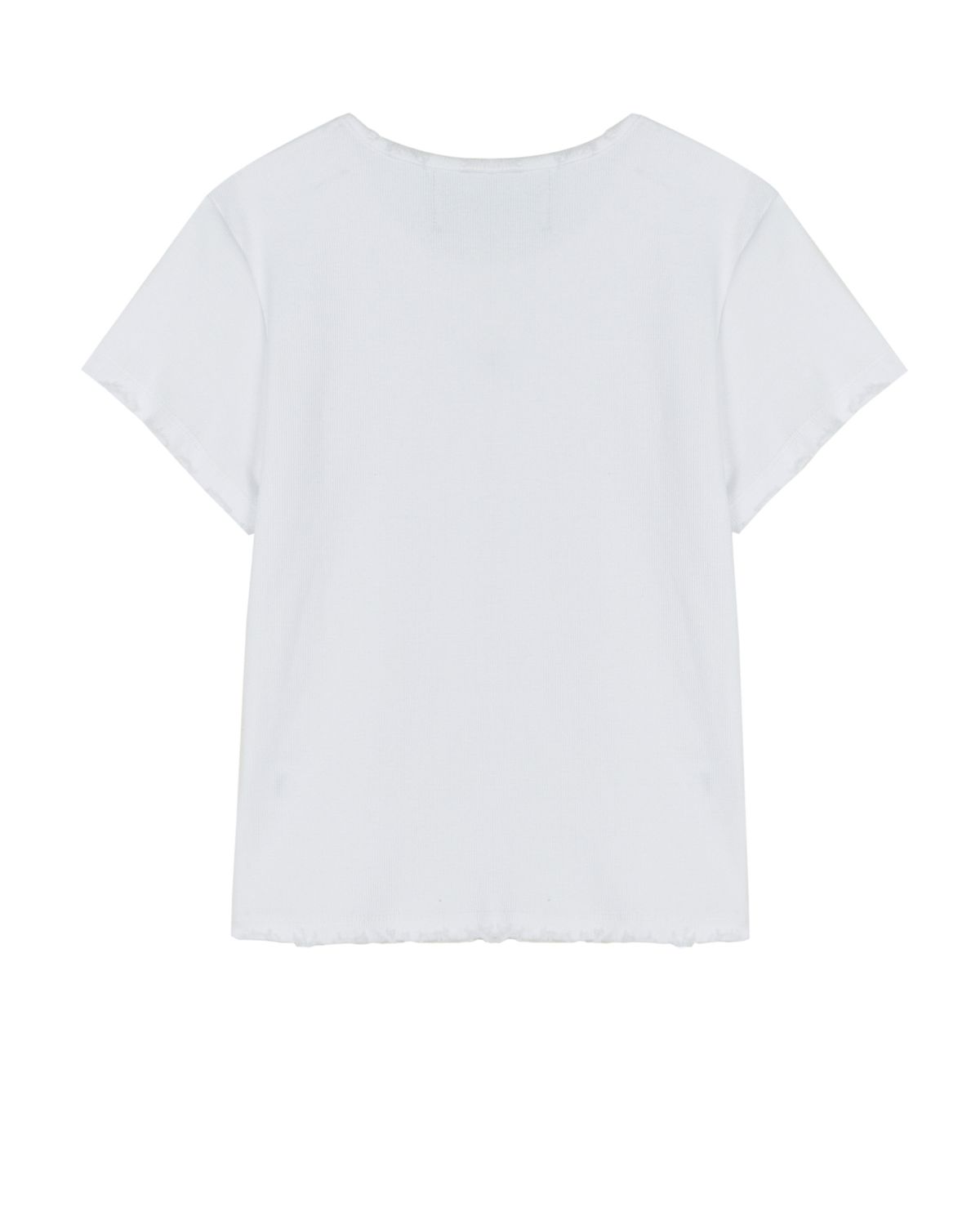 노 엑스트라 터치(NO EXTRA TOUCH) Destroyed Detail T-shirts (white) / 25SPTS002WH