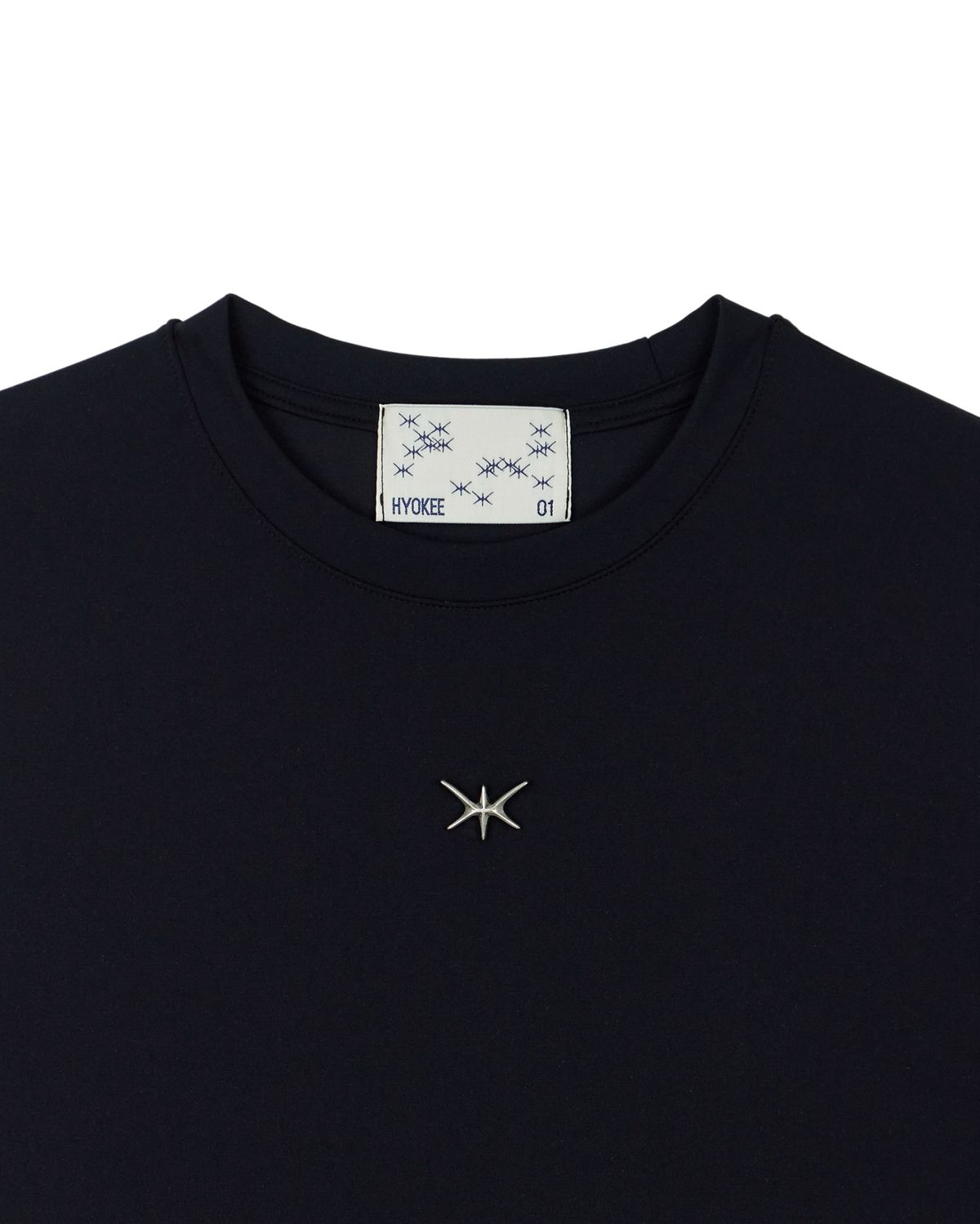 노 엑스트라 터치(NO EXTRA TOUCH) Contour Long Sleeve Body Suit (navy black) / 25SPJS001BK