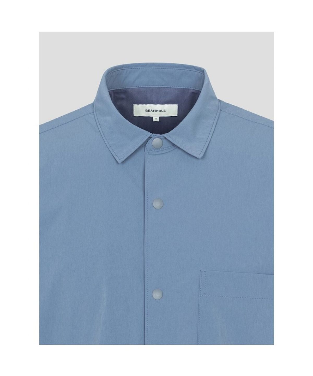 빈폴 멘(BEANPOLE MEN) 화섬 솔리드 반소매 셔츠  로열 블루 (BC5565C86N)