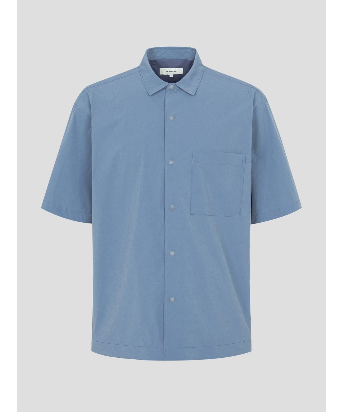 빈폴 멘(BEANPOLE MEN) 화섬 솔리드 반소매 셔츠  로열 블루 (BC5565C86N)