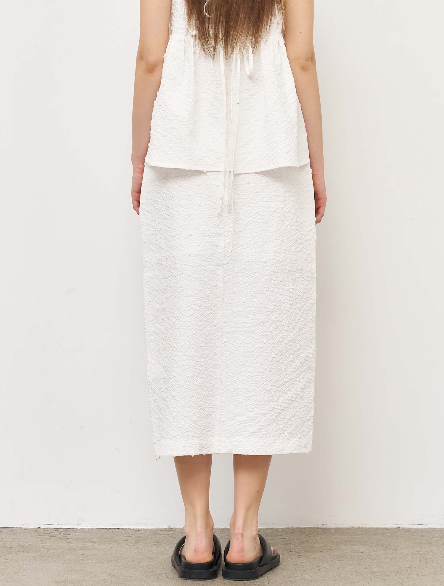 MUSINSA | GENERAL IDEA Textured Bubble H-Line Long Skirt