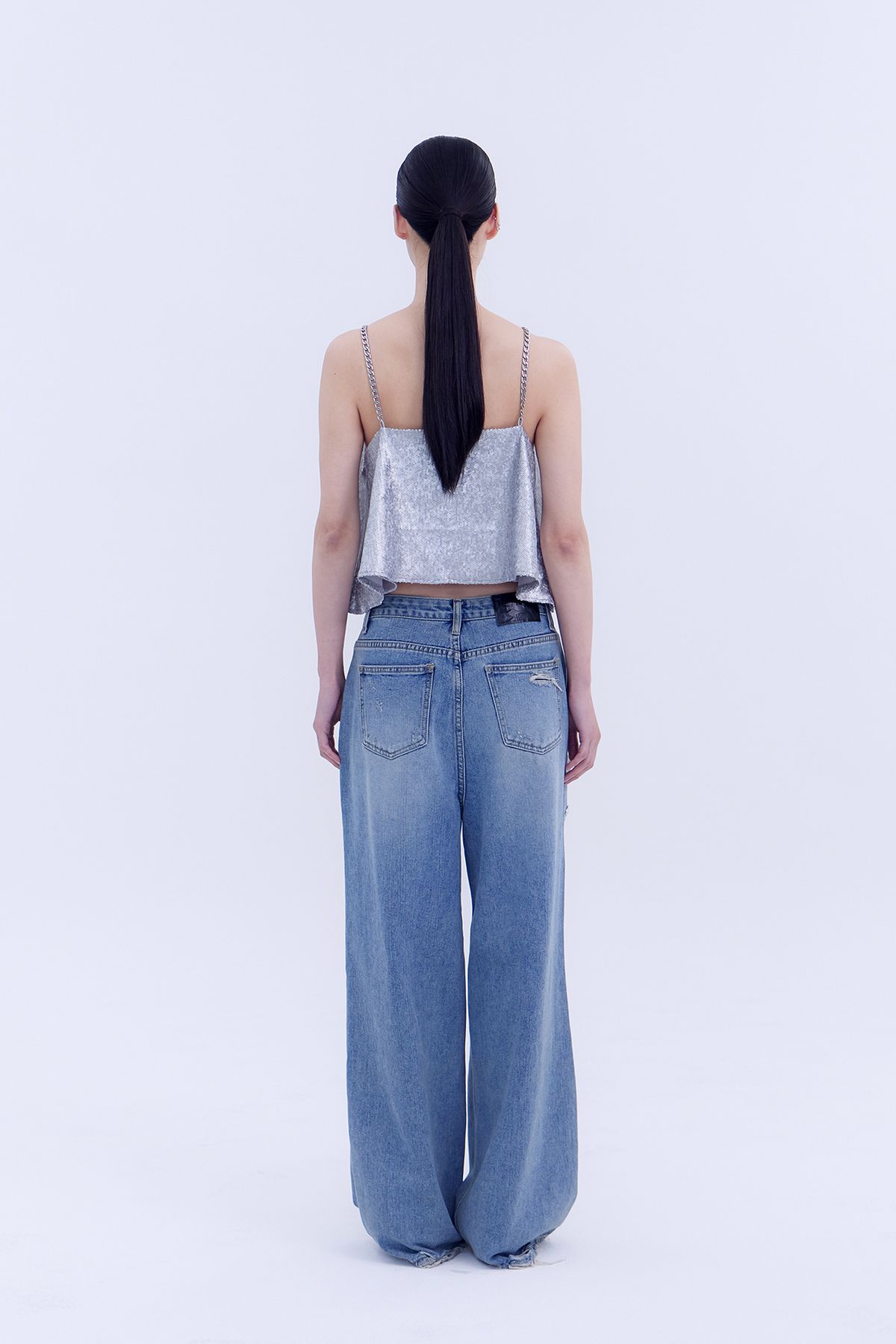 노 엑스트라 터치(NO EXTRA TOUCH) Spangle Sleeveless / 25SPSL001SI