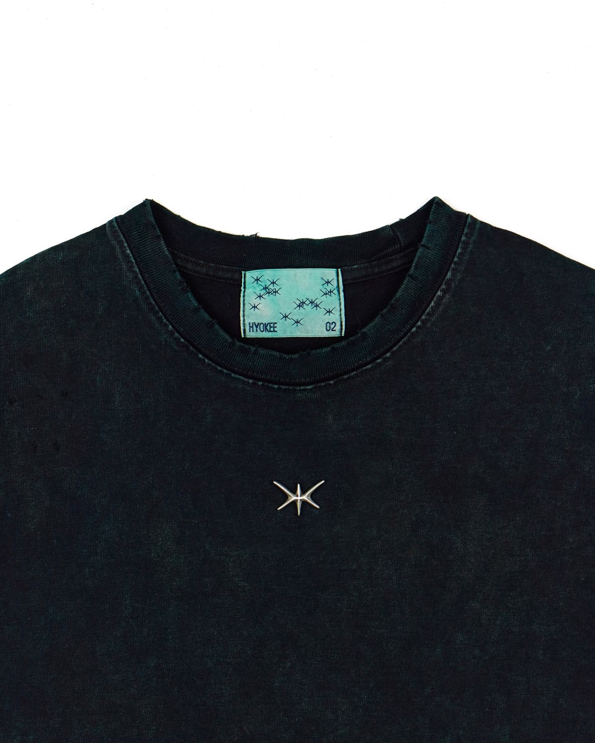 노 엑스트라 터치(NO EXTRA TOUCH) Vintage Dying Detail T-shirts (dark green) / 25SPTS001DG