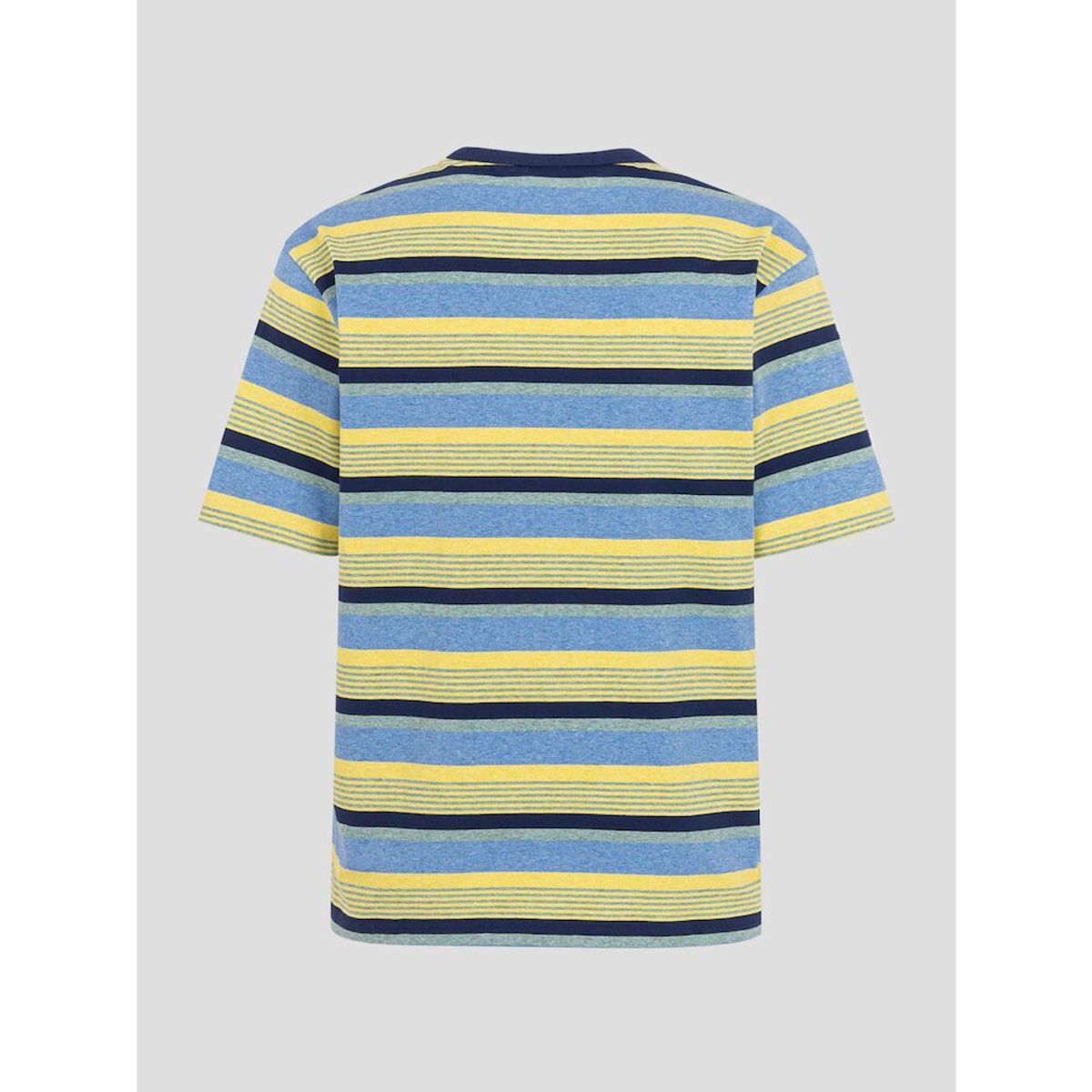 빈폴 멘(BEANPOLE MEN) 멀티 스트라이프 라운드 반소매 티셔츠  스카이 블루