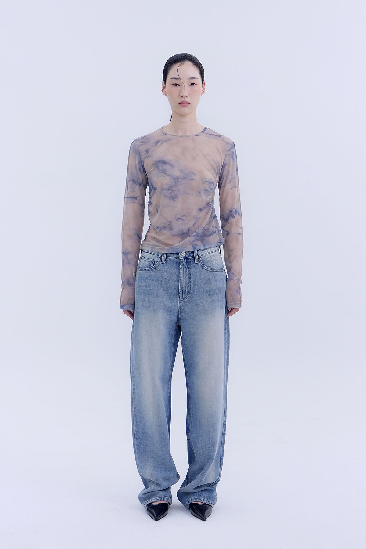 노 엑스트라 터치(NO EXTRA TOUCH) All Brushed Back Pocket Denim / 25SPPT003BL