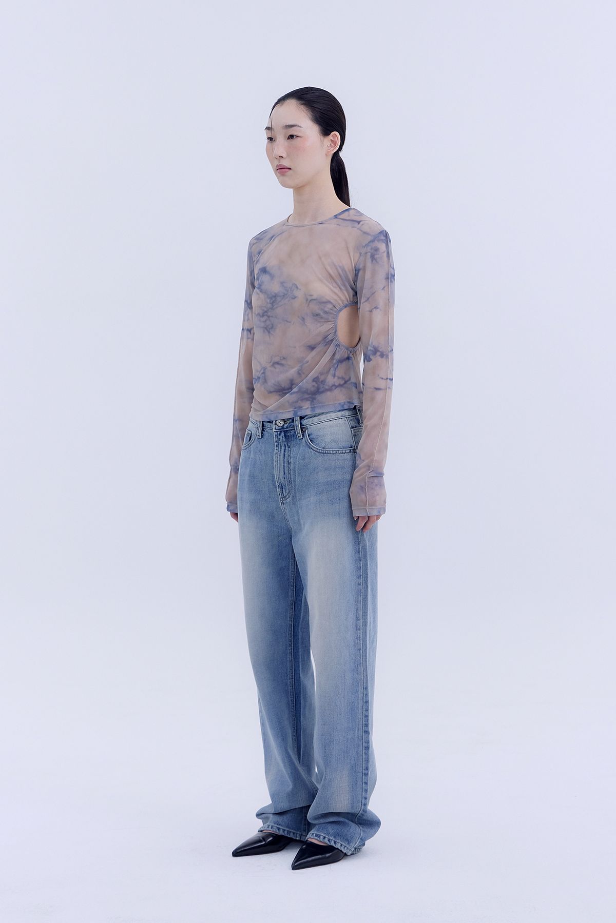 노 엑스트라 터치(NO EXTRA TOUCH) All Brushed Back Pocket Denim / 25SPPT003BL