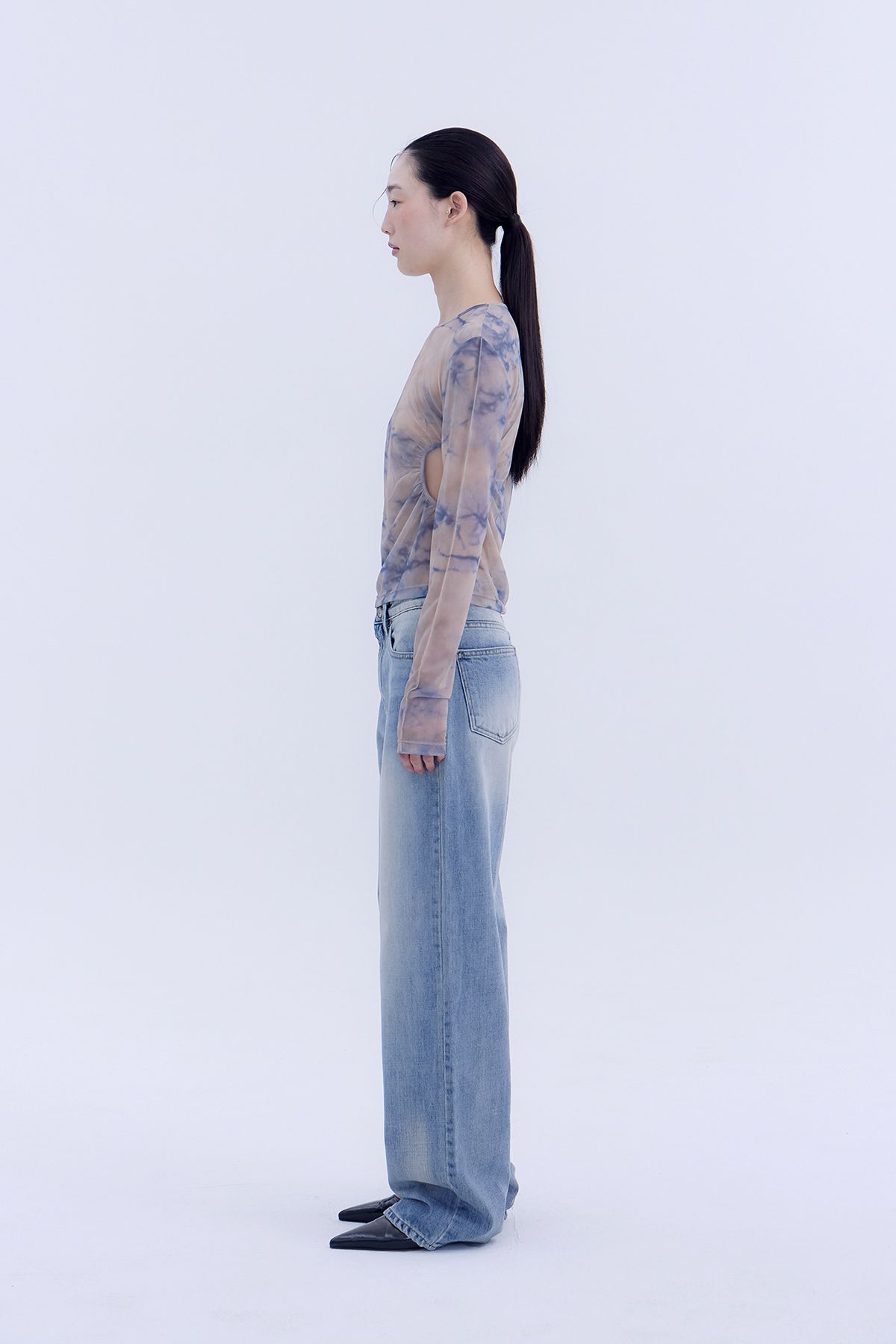노 엑스트라 터치(NO EXTRA TOUCH) All Brushed Back Pocket Denim / 25SPPT003BL