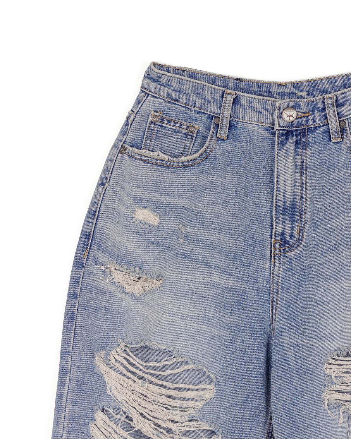 노 엑스트라 터치(NO EXTRA TOUCH) Damage Denim / 25SPPT001BL