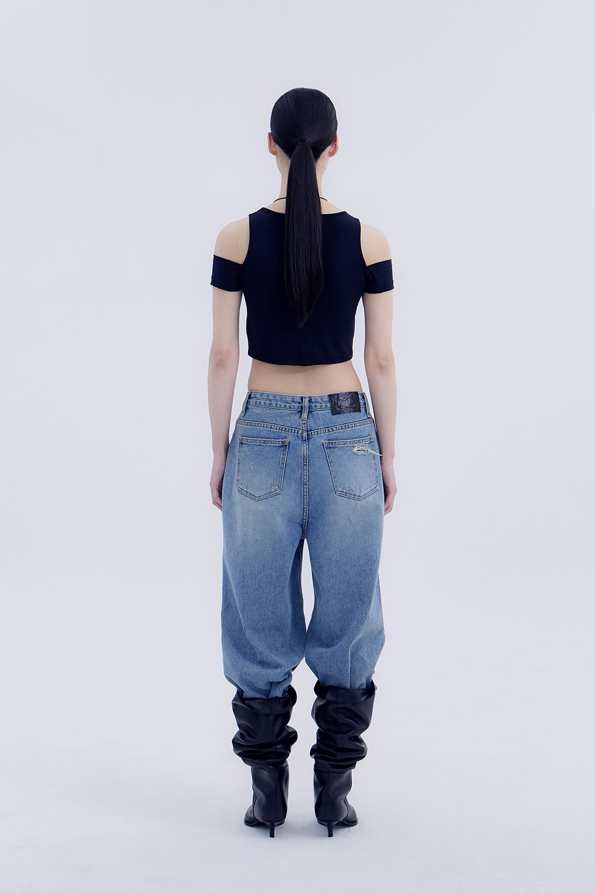 노 엑스트라 터치(NO EXTRA TOUCH) Damage Denim / 25SPPT001BL