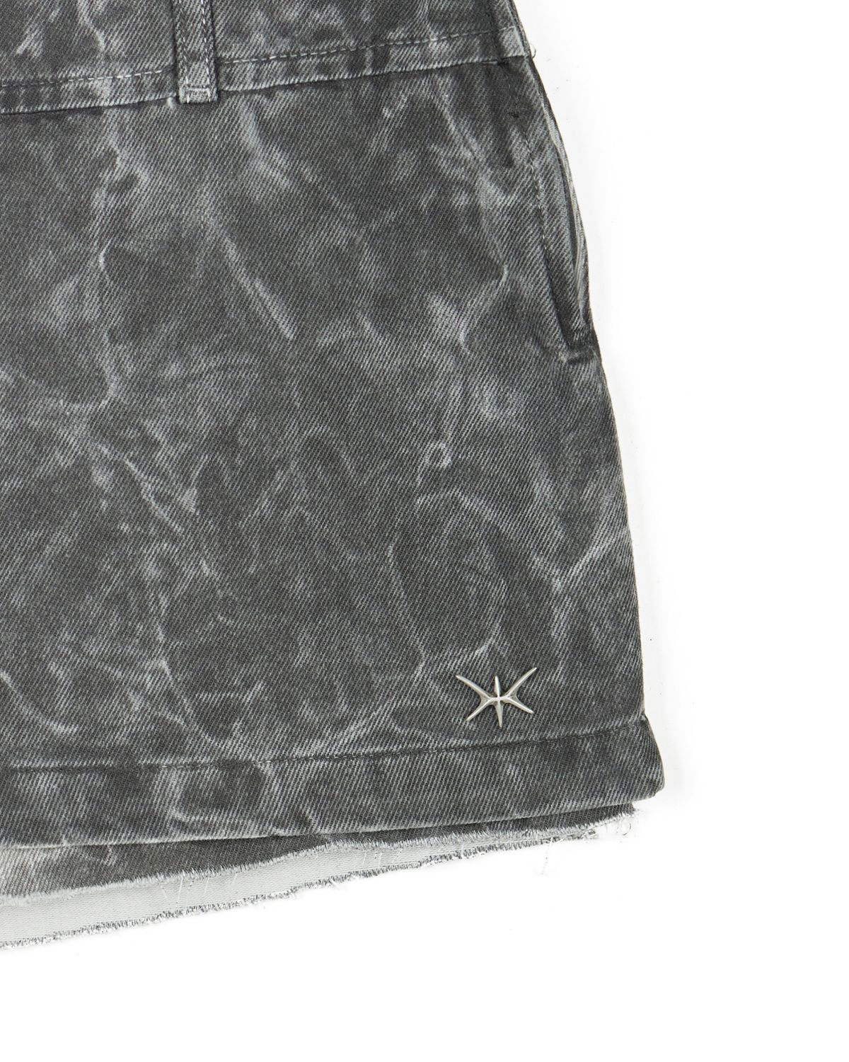 노 엑스트라 터치(NO EXTRA TOUCH) Eyelet Pants Skirt / 25SPSK001GR