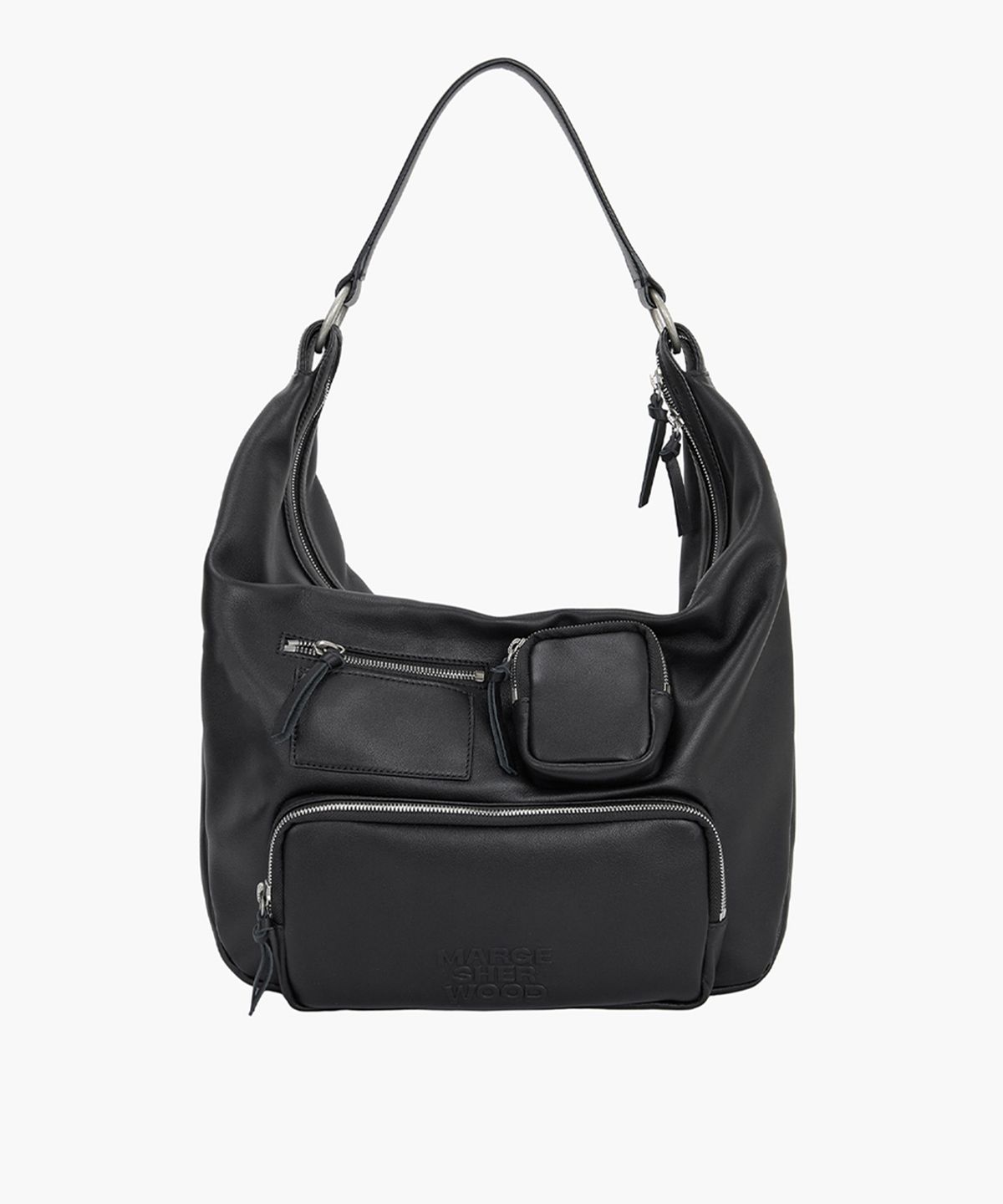 마지셔우드(MARGESHERWOOD) CITY HOBO NS_black plain