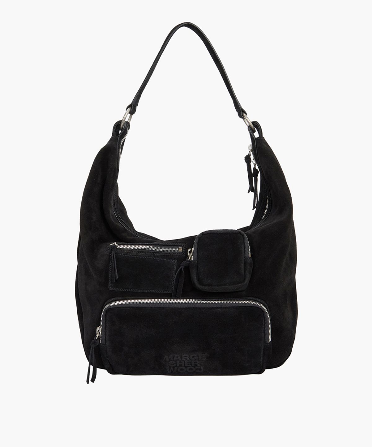 마지셔우드(MARGESHERWOOD) CITY HOBO NS_black suede