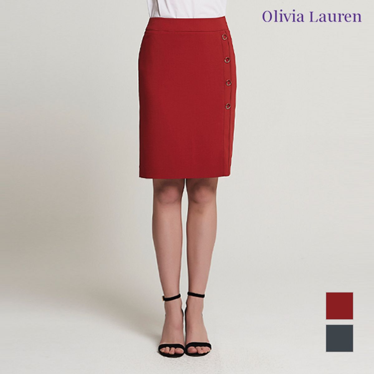 올리비아로렌(OLIVIALAUREN) H라인스커트_VOCDKVM4331
