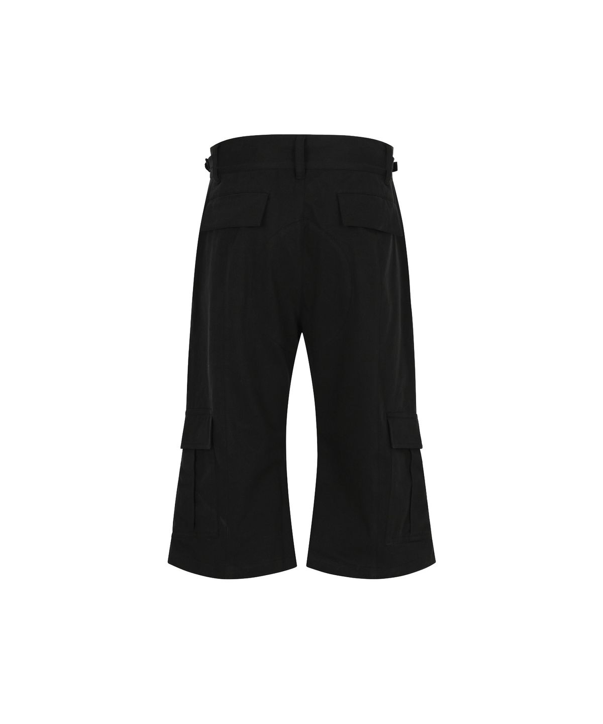 올아이즈다운(ALL EYES DOWN) FLARE CARGO BERMUDA PANTS (BLACK)