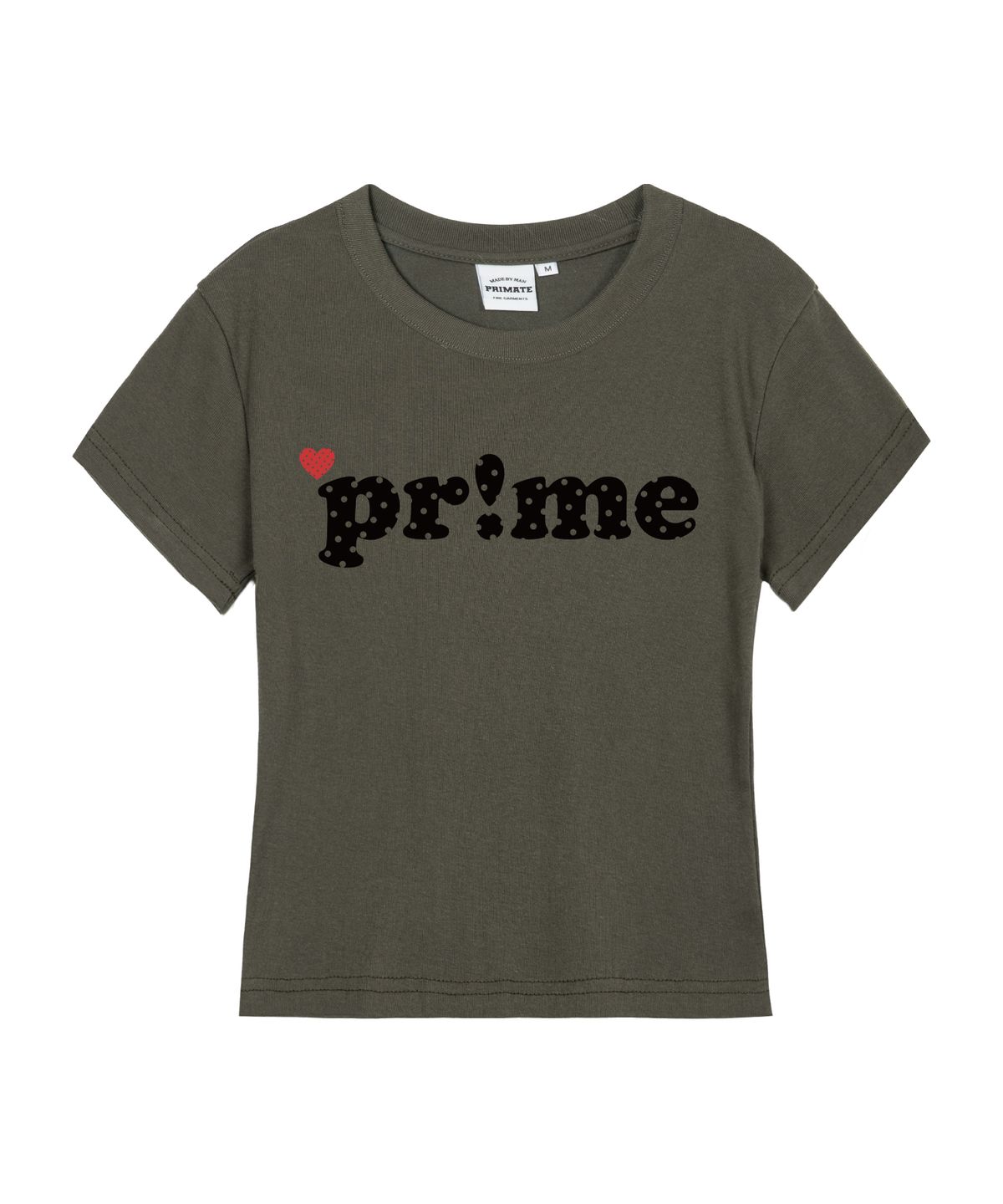 프라임에이트(PRIMATE) HEART PRIME 여성 슬림핏 반팔티셔츠 5 COLORS