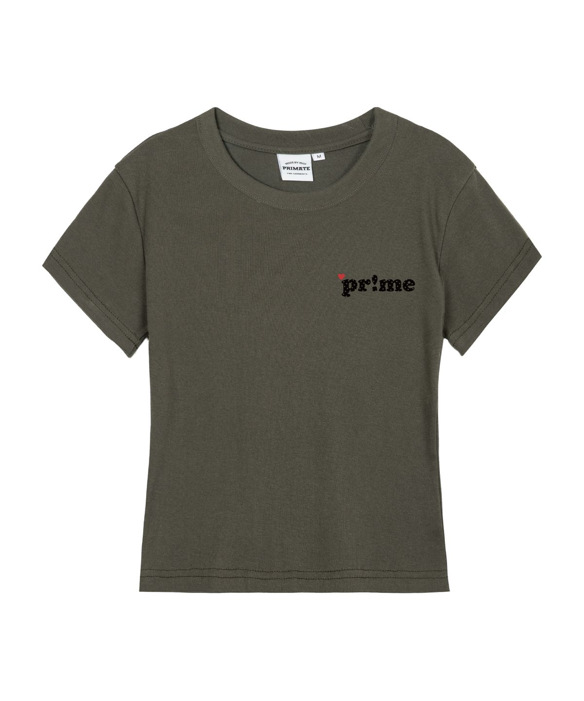프라임에이트(PRIMATE) MINI HEART PRIME 여성 슬림핏 반팔티셔츠 5 COLORS