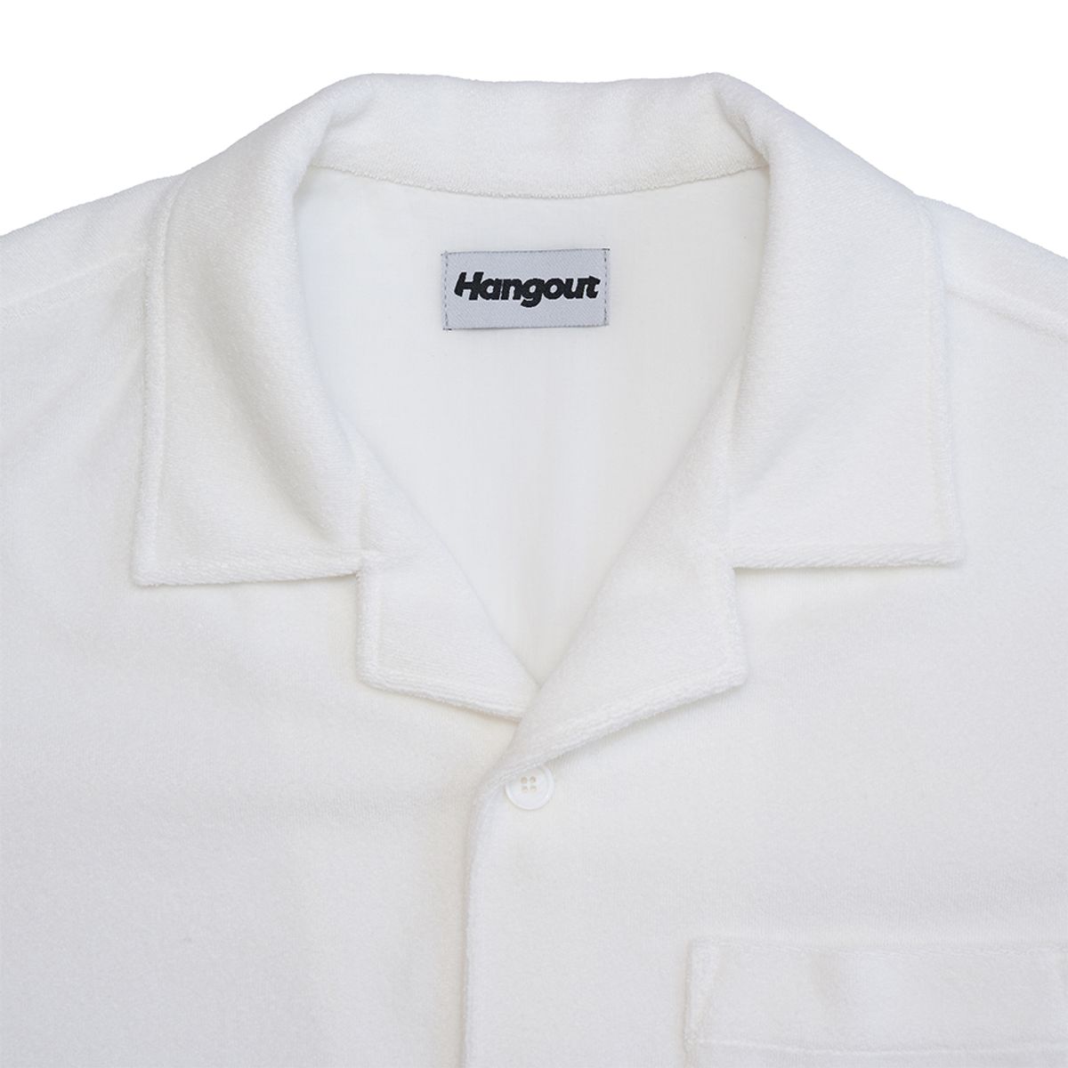 행아웃(HANGOUT) H 클래식 로고 테리 셔츠 (화이트)