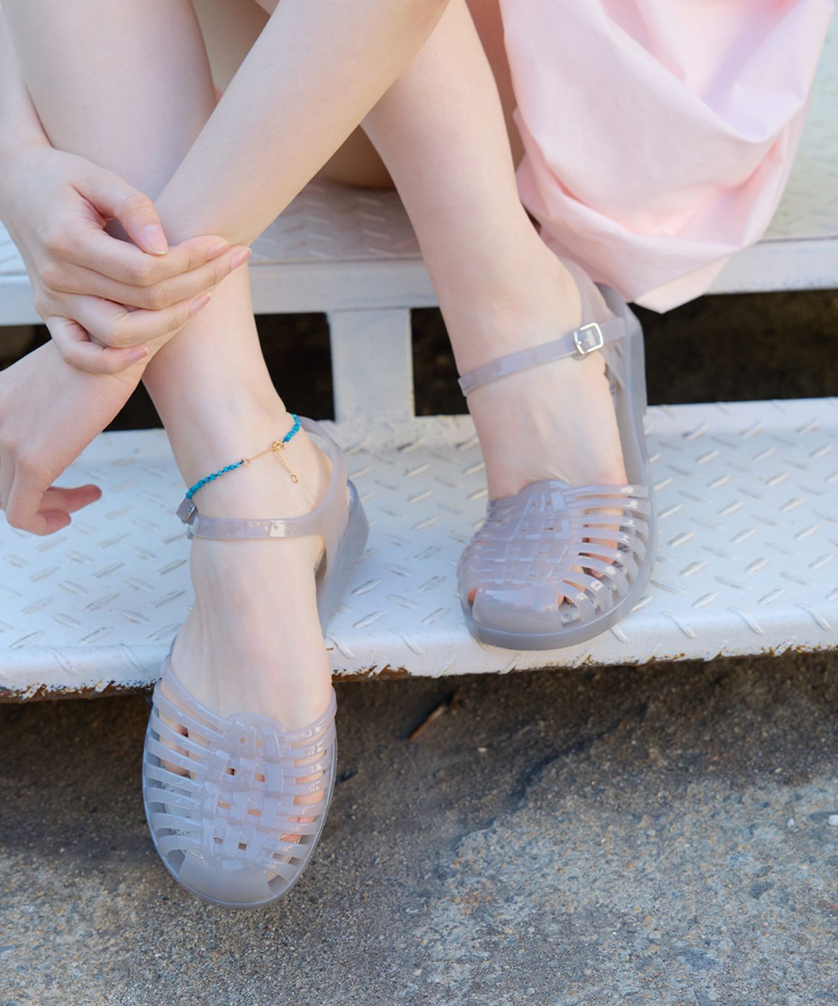락피쉬웨더웨어(ROCKFISH WEATHERWEAR) GLAIR STRAPPY SANDALS(CLEAR) - 5 colors
