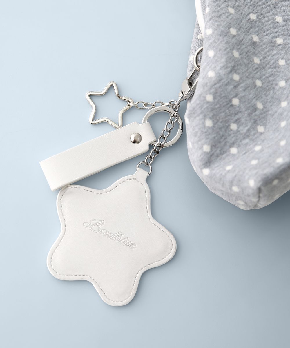 MUSINSA | BADBLUE Dot Cozy Dumpling Bag Gray