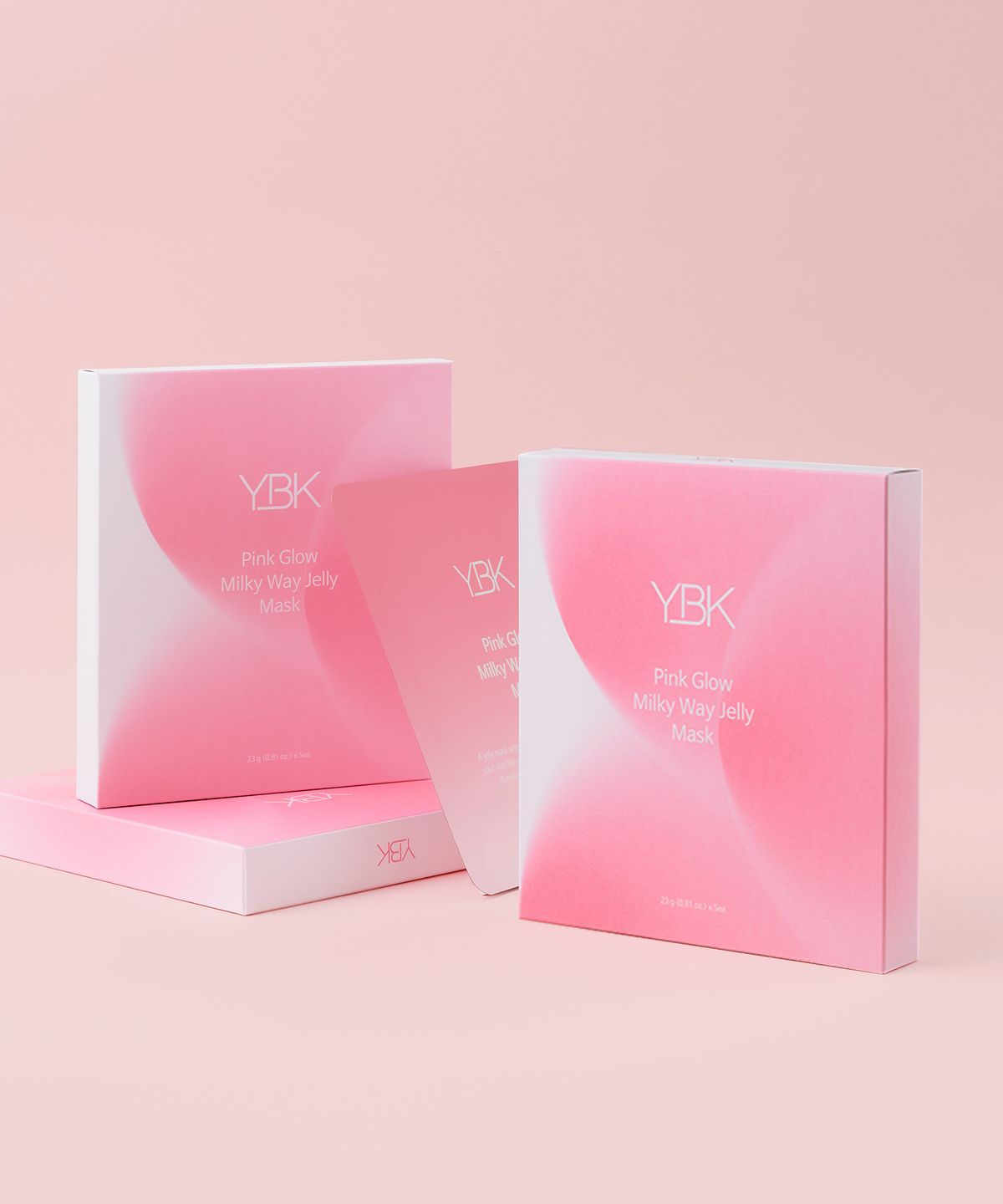 와이비케이(YBK) 핑크 글로우 밀키 웨이 젤리 마스크 23g x 5개입