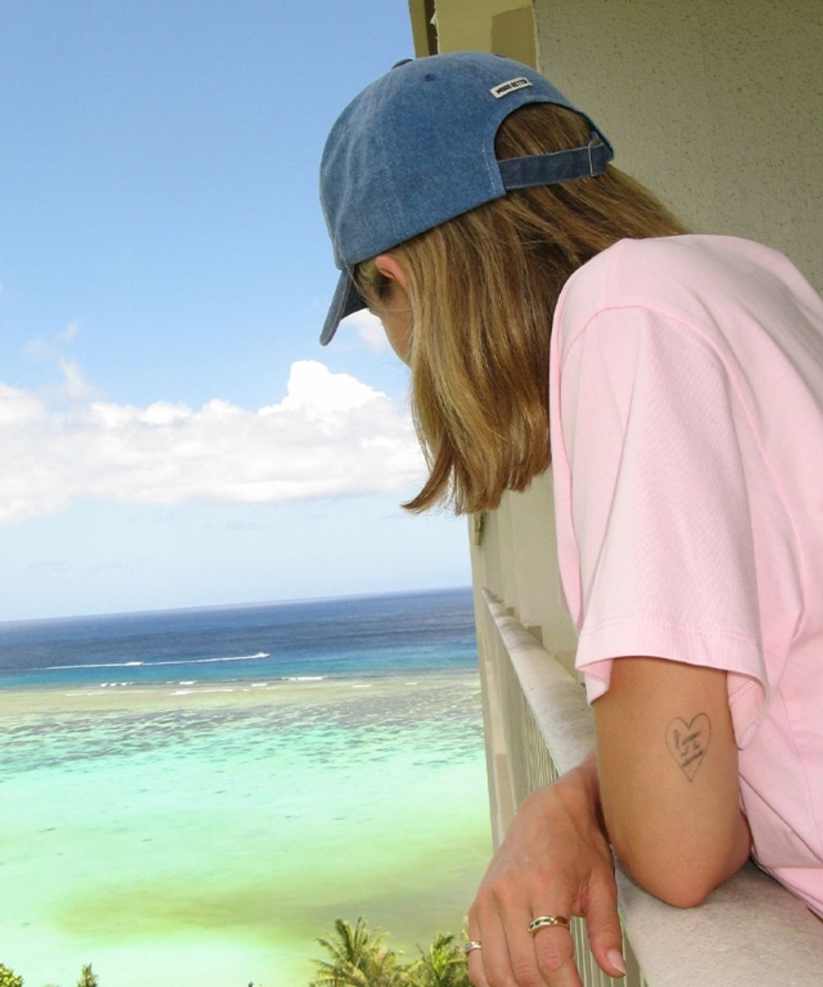 무드베러(MOODBETTER) SUNSET BEACH BASIC FIT T SHIRTS PINK