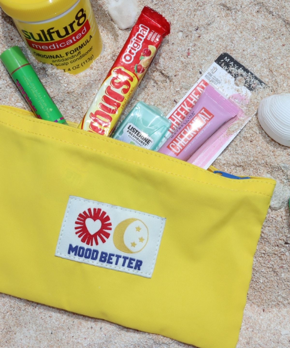 무드베러(MOODBETTER) LABEL POUCH YELLOW