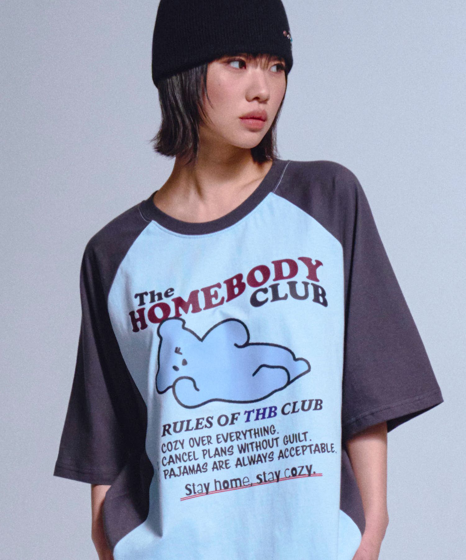 MUSINSA | GRAVER [UNISEX]THB CLUB Raglan Short Sleeve T